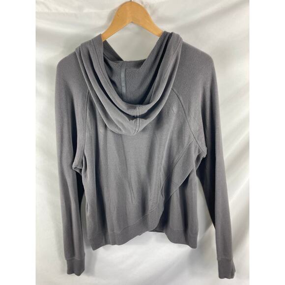 Athleta Cross Back Soft Grey Hoodie Size Large - Picture 4 of 4